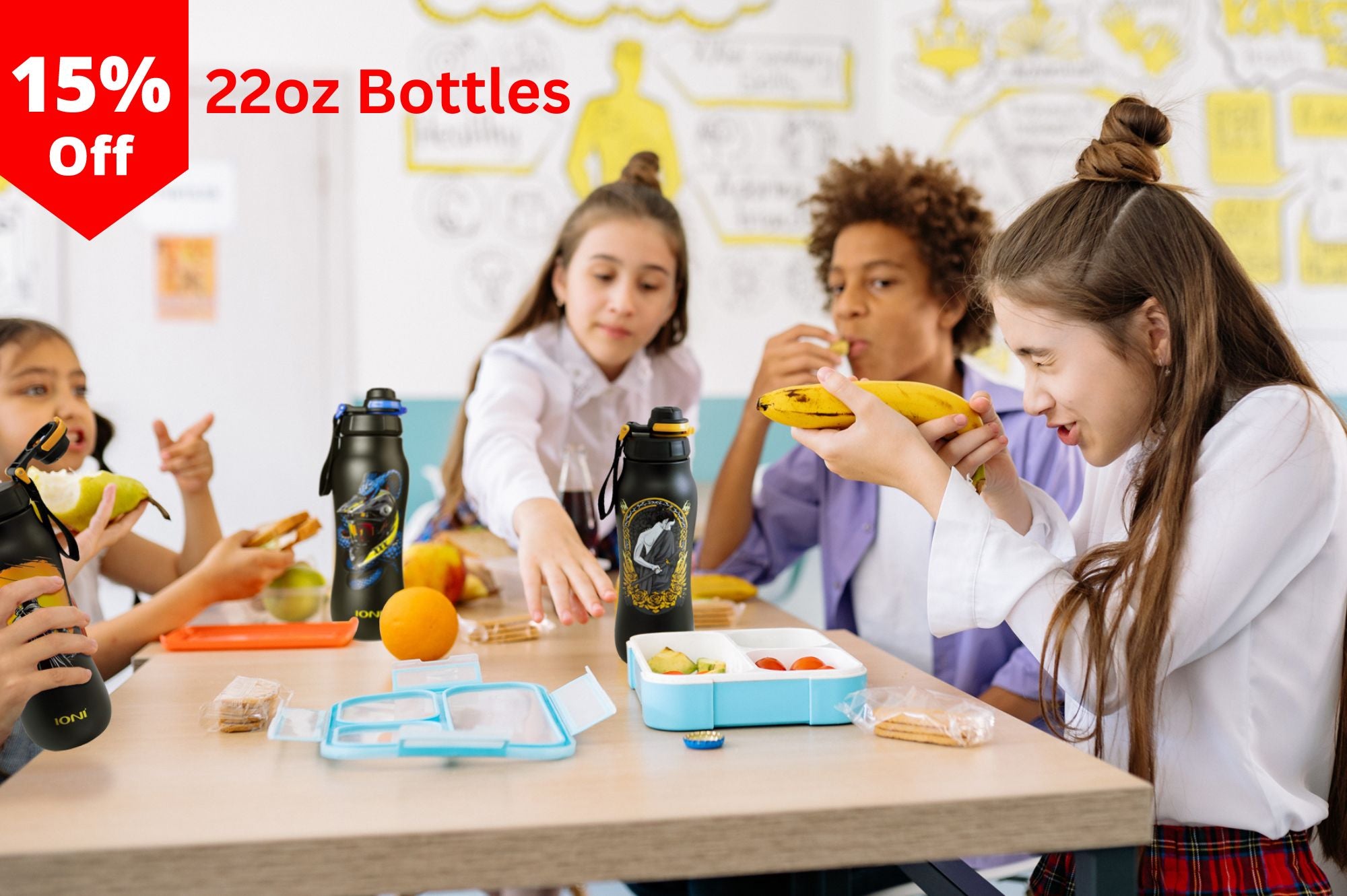 IONI Cool Water Bottles for School